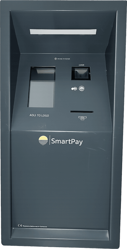 Monedero SmartPay: terminal de cobro con lector de tarjetas para el tótem de la báscula